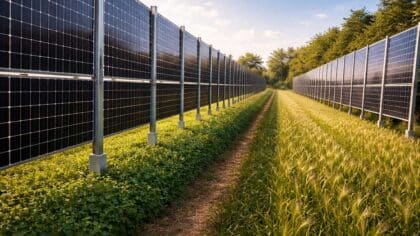 Panneaux solaires verticaux : l’astuce pour mieux répartir la production sur la journée