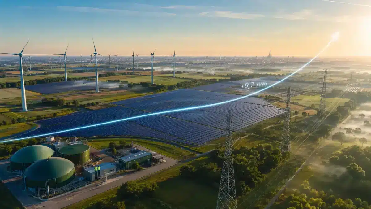 Panneaux solaires et éoliennes