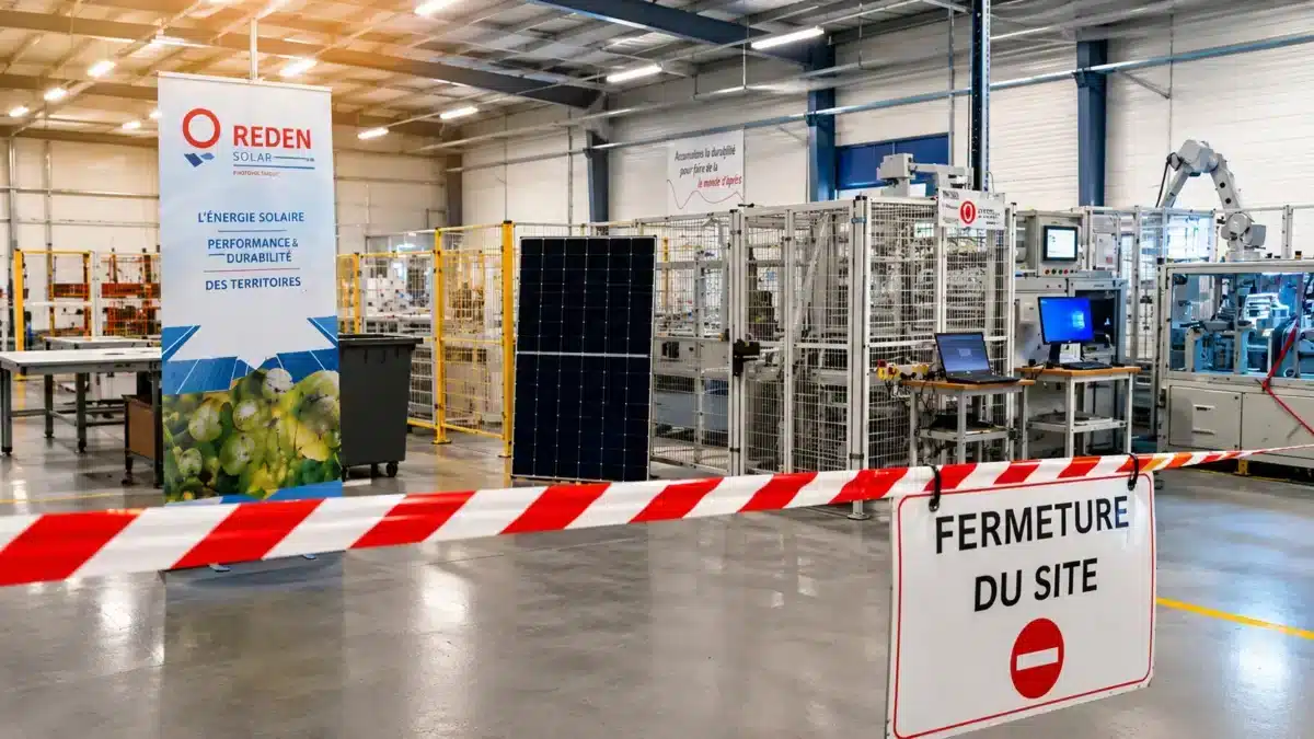 Fermeture usine photovoltaique reden