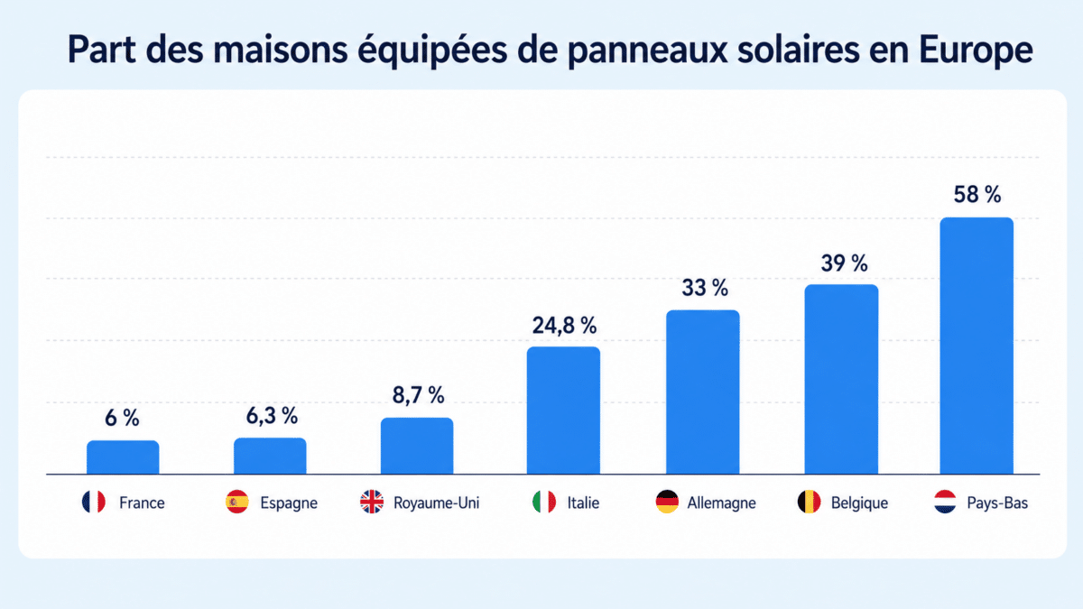 Pourquoi les maisons françaises restent dix fois moins équipées en solaire que celles des Pays-Bas