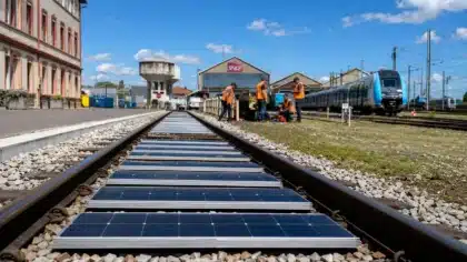 Rail photovoltaïque SNCF