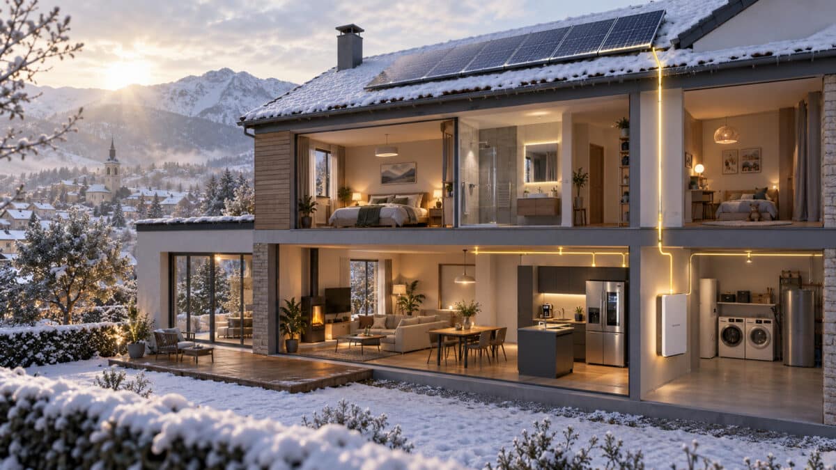 batterie solaire hiver