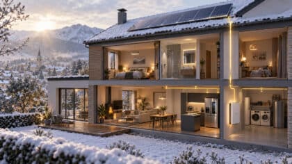 batterie solaire hiver