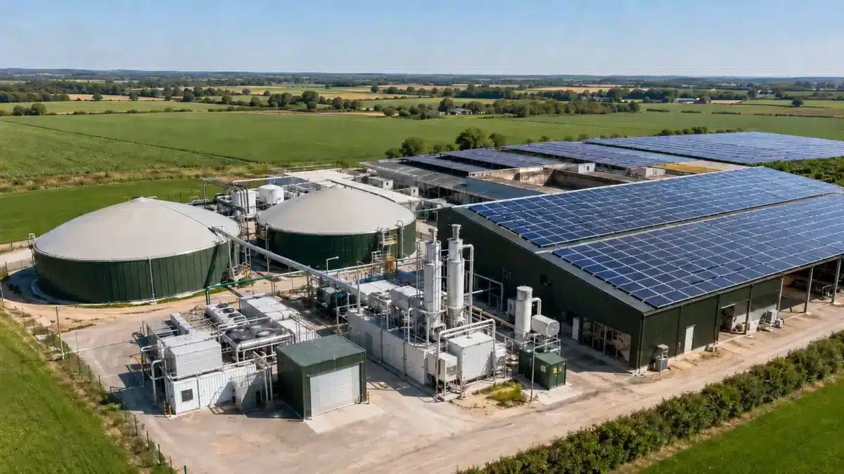 repowering d'une centrale solaire avec methanisation
