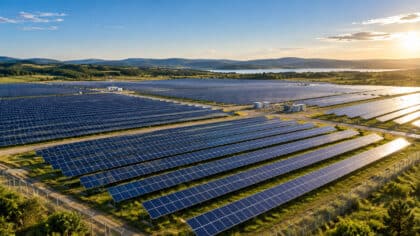 Ferme solaire au sol
