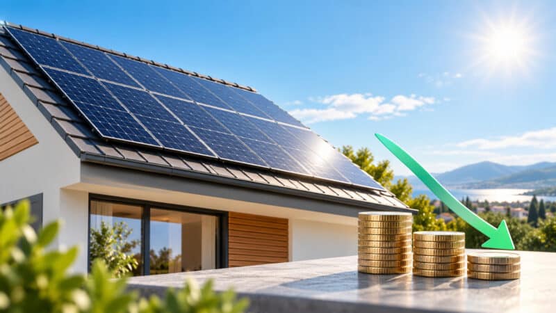 panneau solaire prix en baisse
