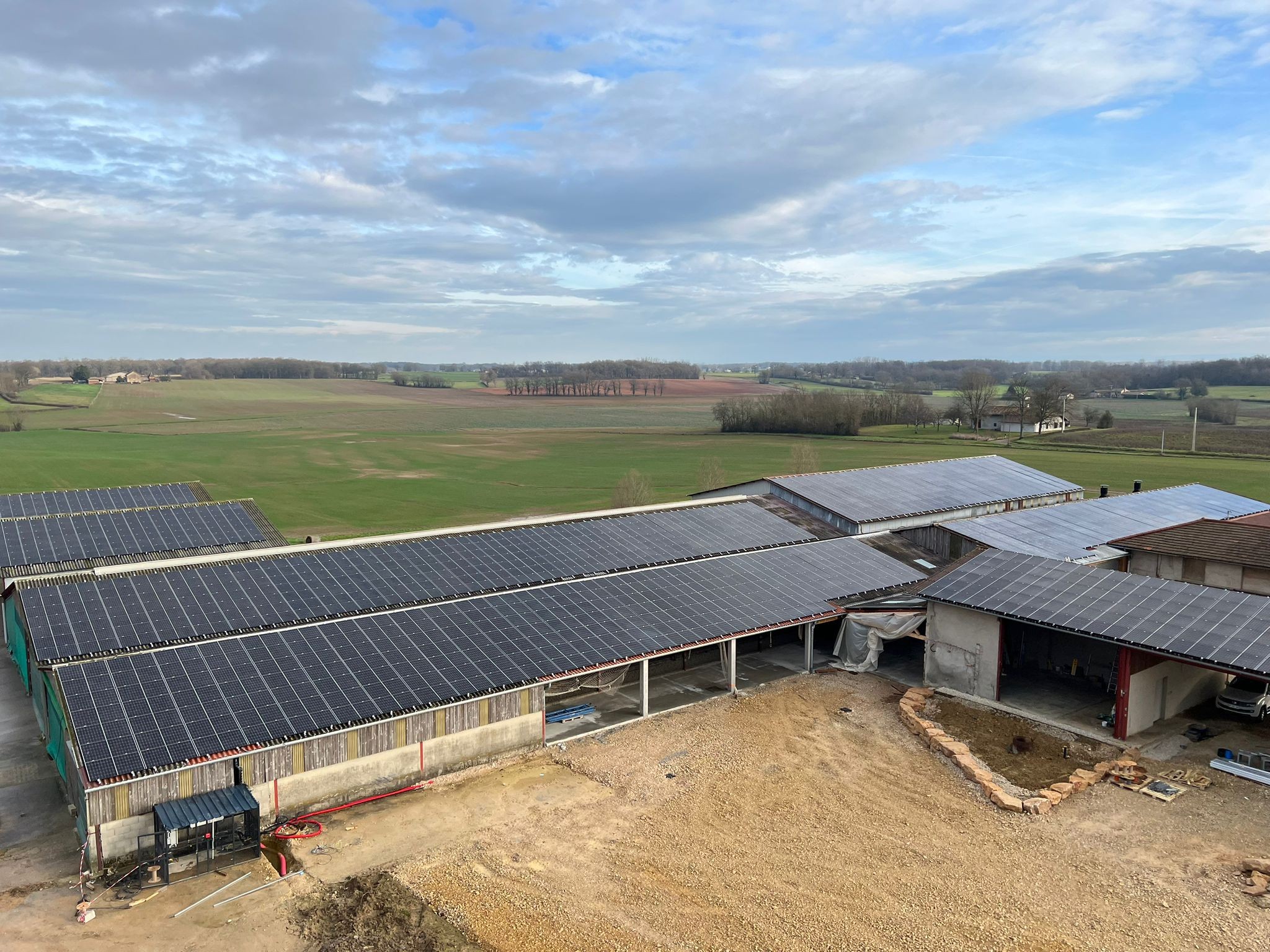 Ombrières photovoltaïques de 190kWc
