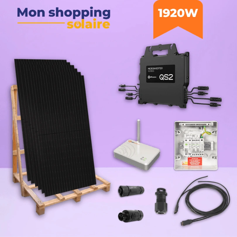 Kit solaire autoconsommation 1920w Aiko Apsystems qs2