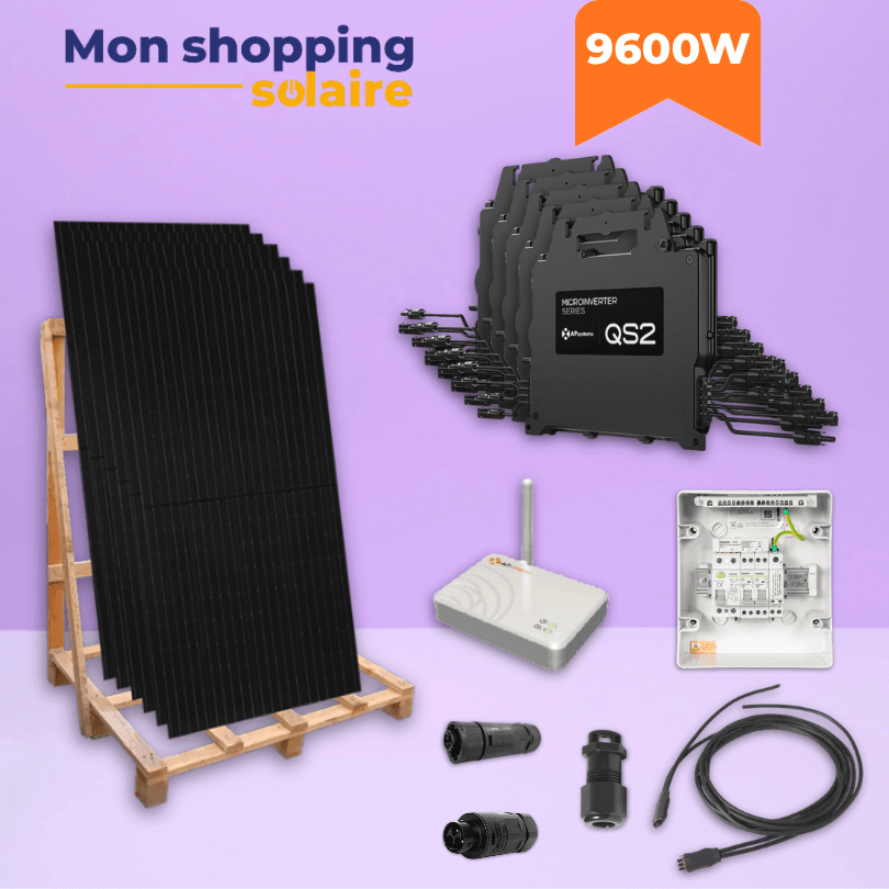 Kit solaire autoconsommation 9600w Aiko Apsystems qs2