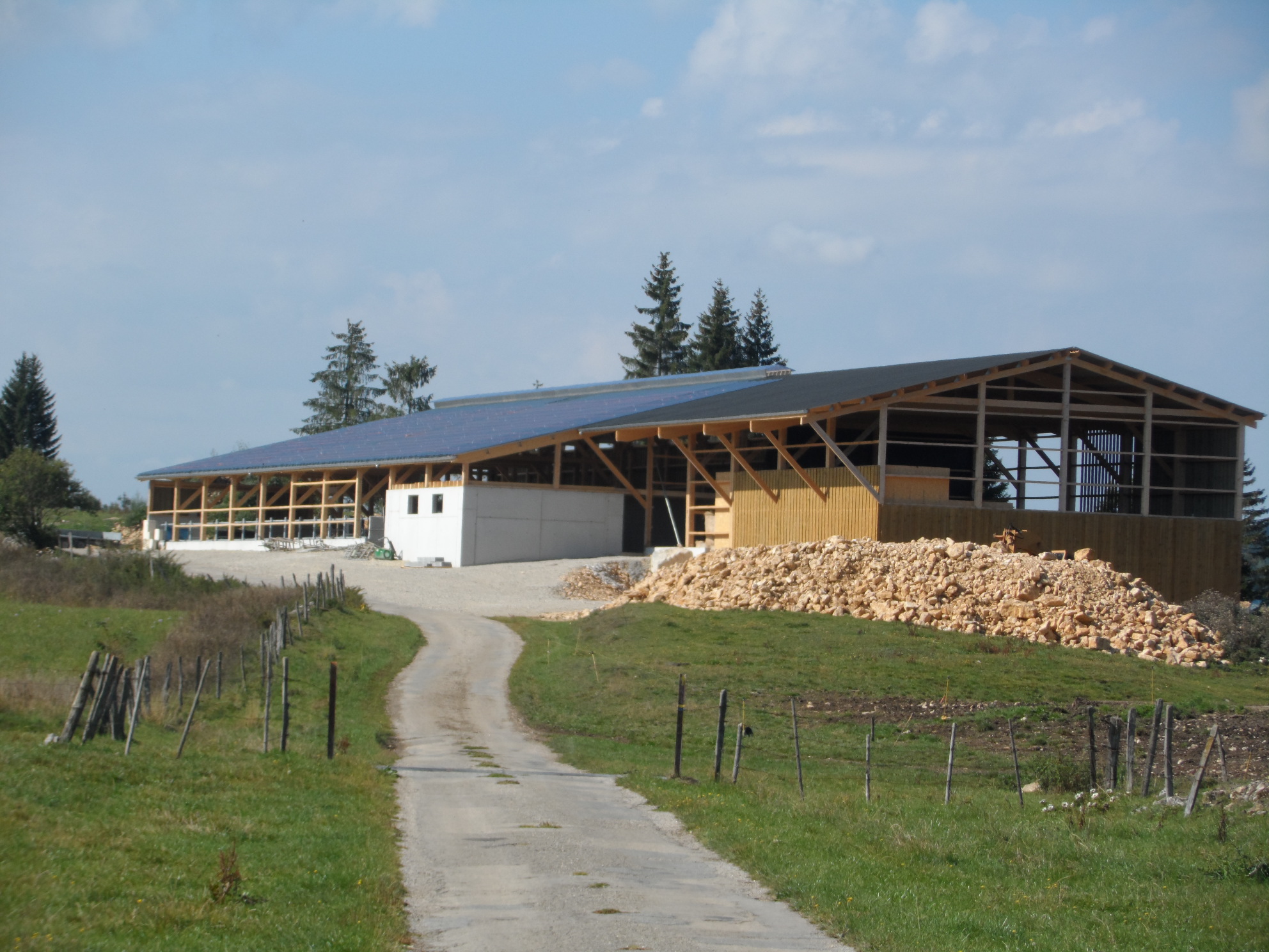 Bâtiment agricole neuf 100kWc Malpas [Vente Totale SMA/Bi-verre Solarwatt] (25)