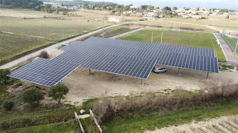 Moussan - 590 kWc - Ombrières de parking