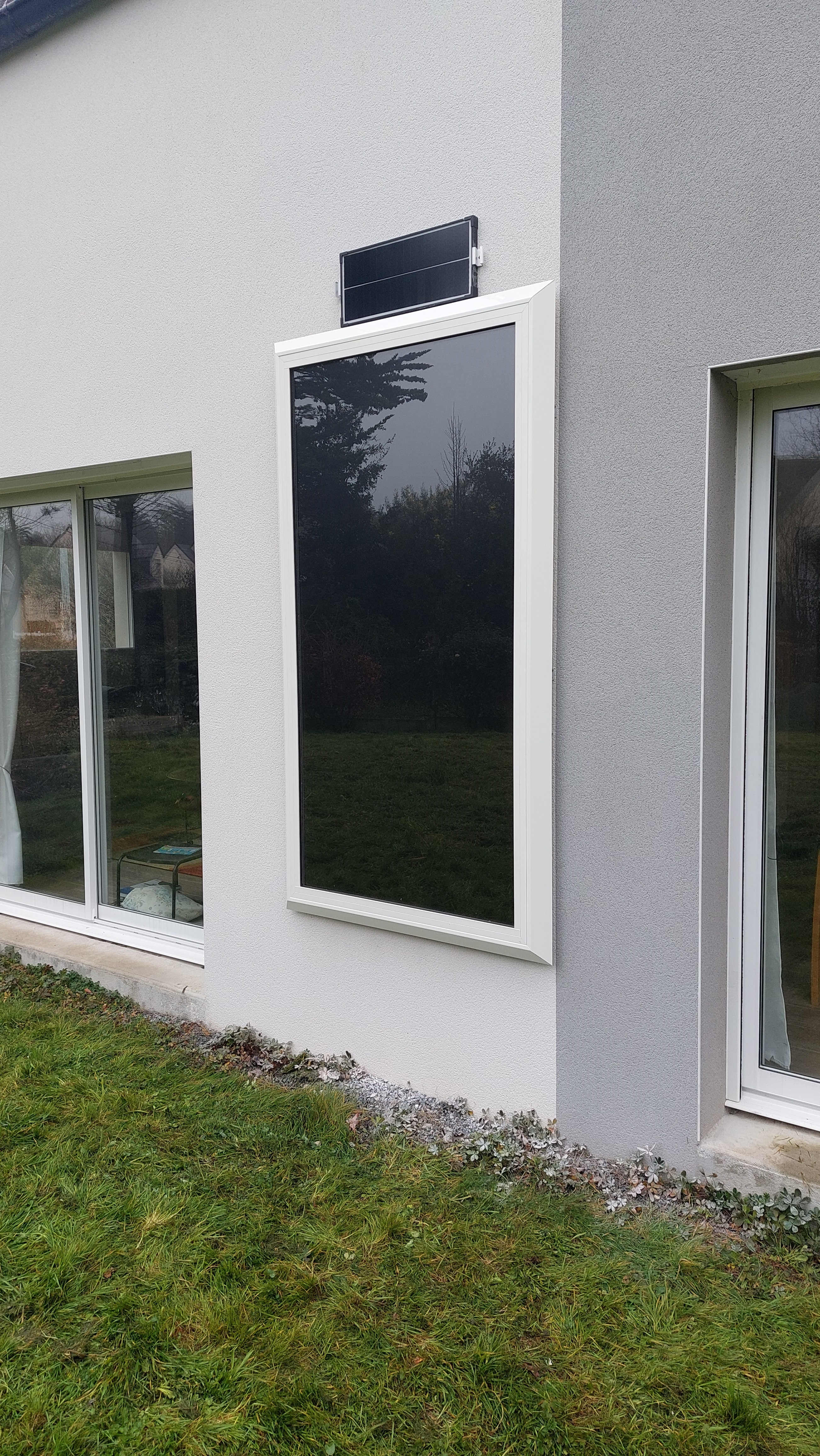 Chauffage et ventilation solaire installé en façade