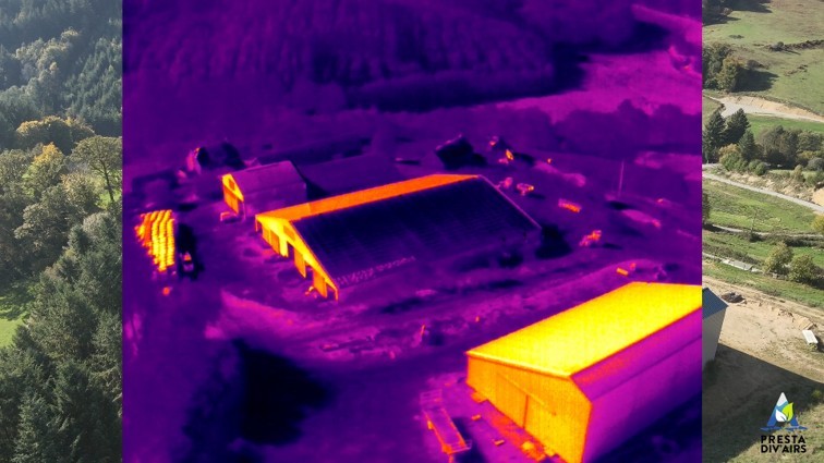 Nettoyage de panneaux photovoltaïques par drone