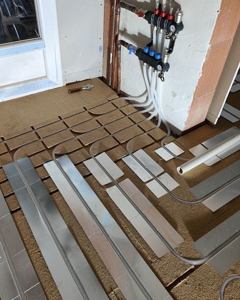 Plancher chauffant rafraîchissant Caleosol ECO+ fibre de bois naturel  - fabrication France 