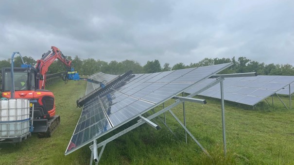 Entretien d'une centrale solaire