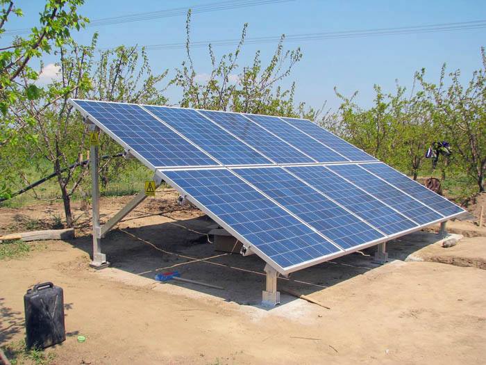 Support solaire site isolé