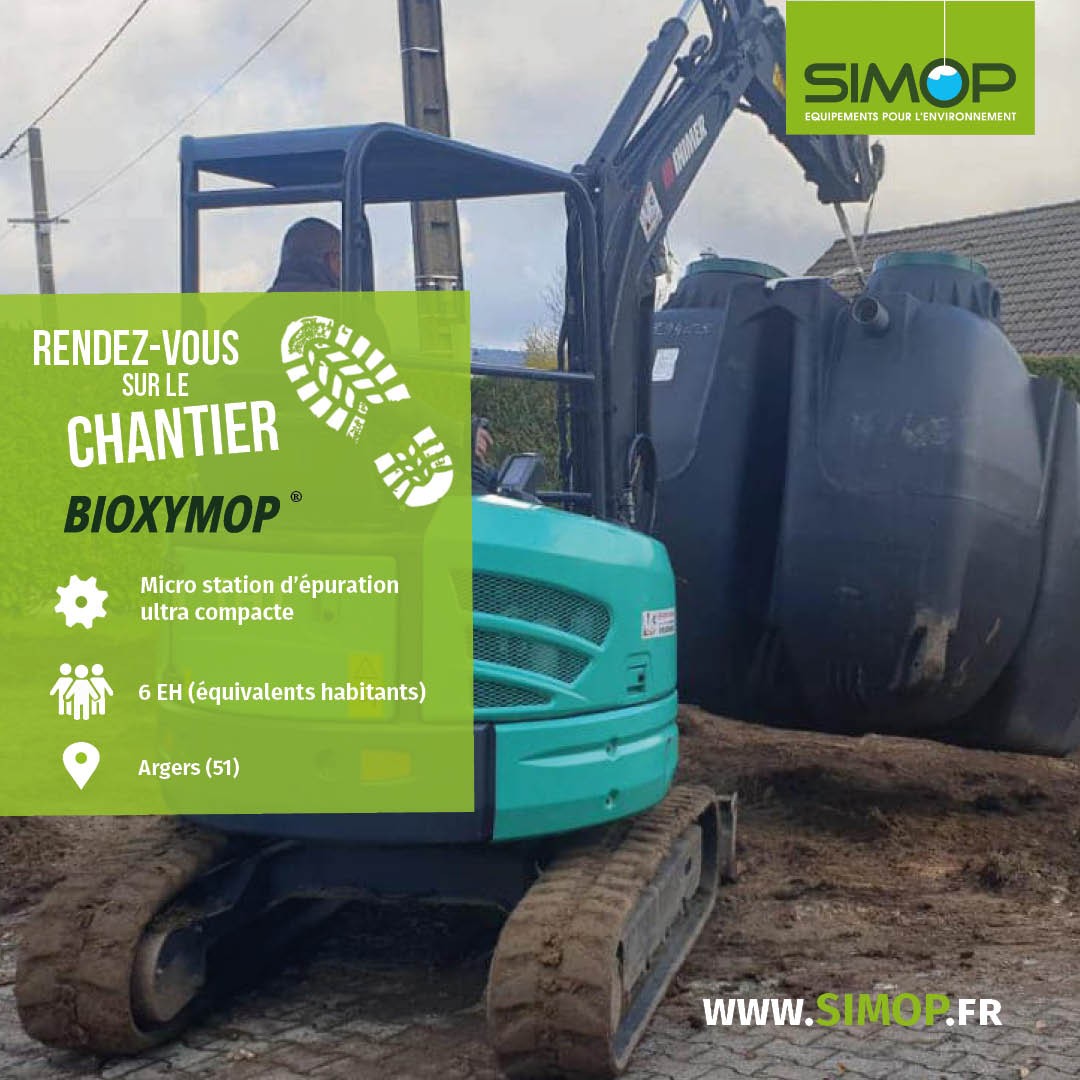 Microstation BIOXYMOP 8EH Traitement des eaux usées ultra compact