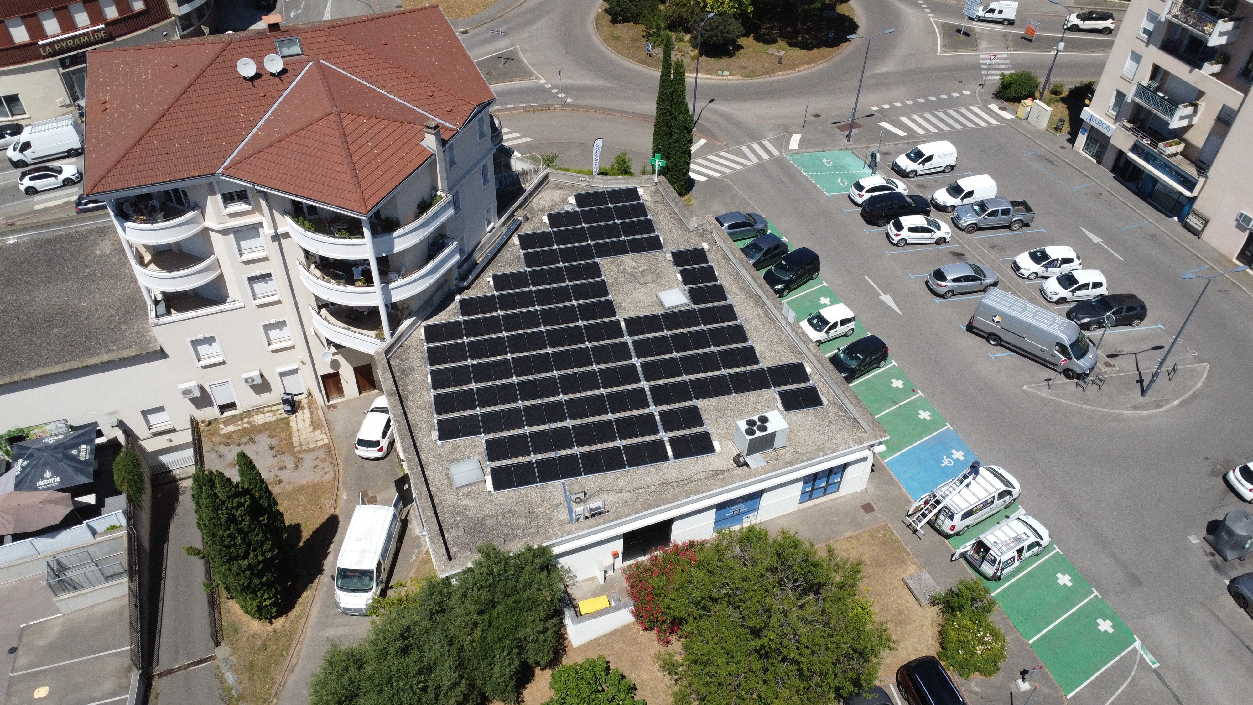 36 kWc autoconsommation sur toiture plate