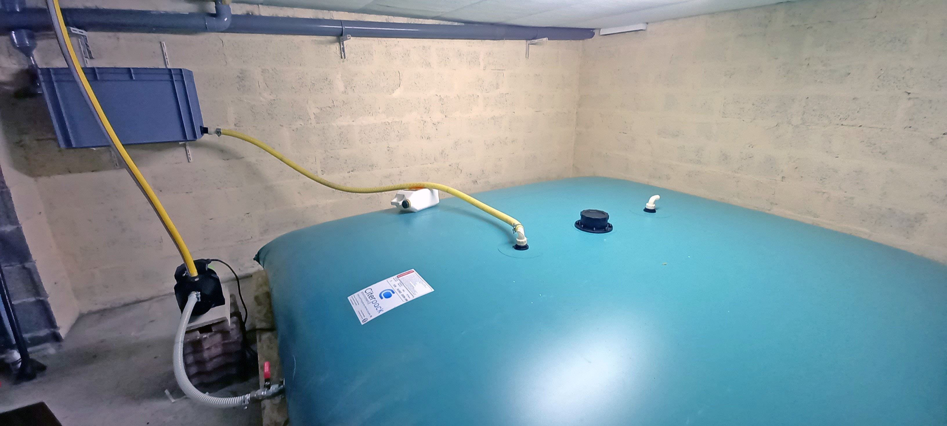 citerne souple eau vide sanitaire 10m3 avec filtration