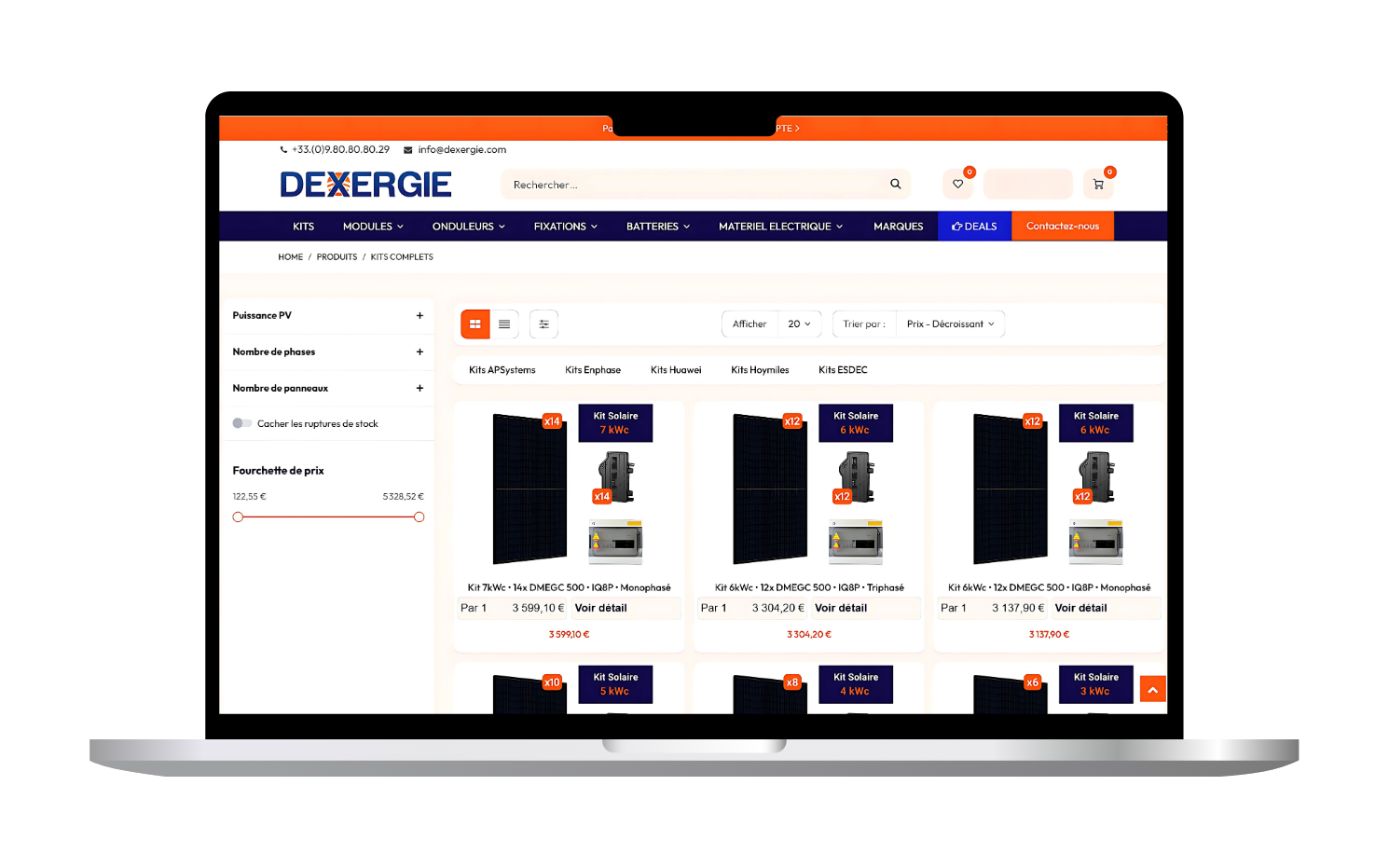 Webshop Dexergie 1