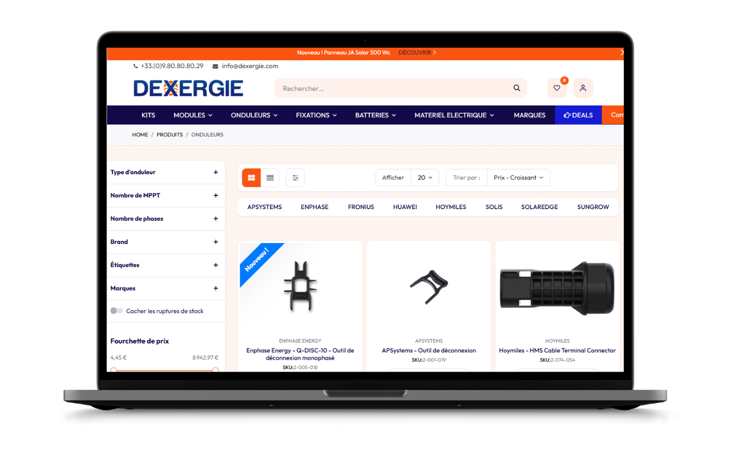 Webshop Dexergie 2