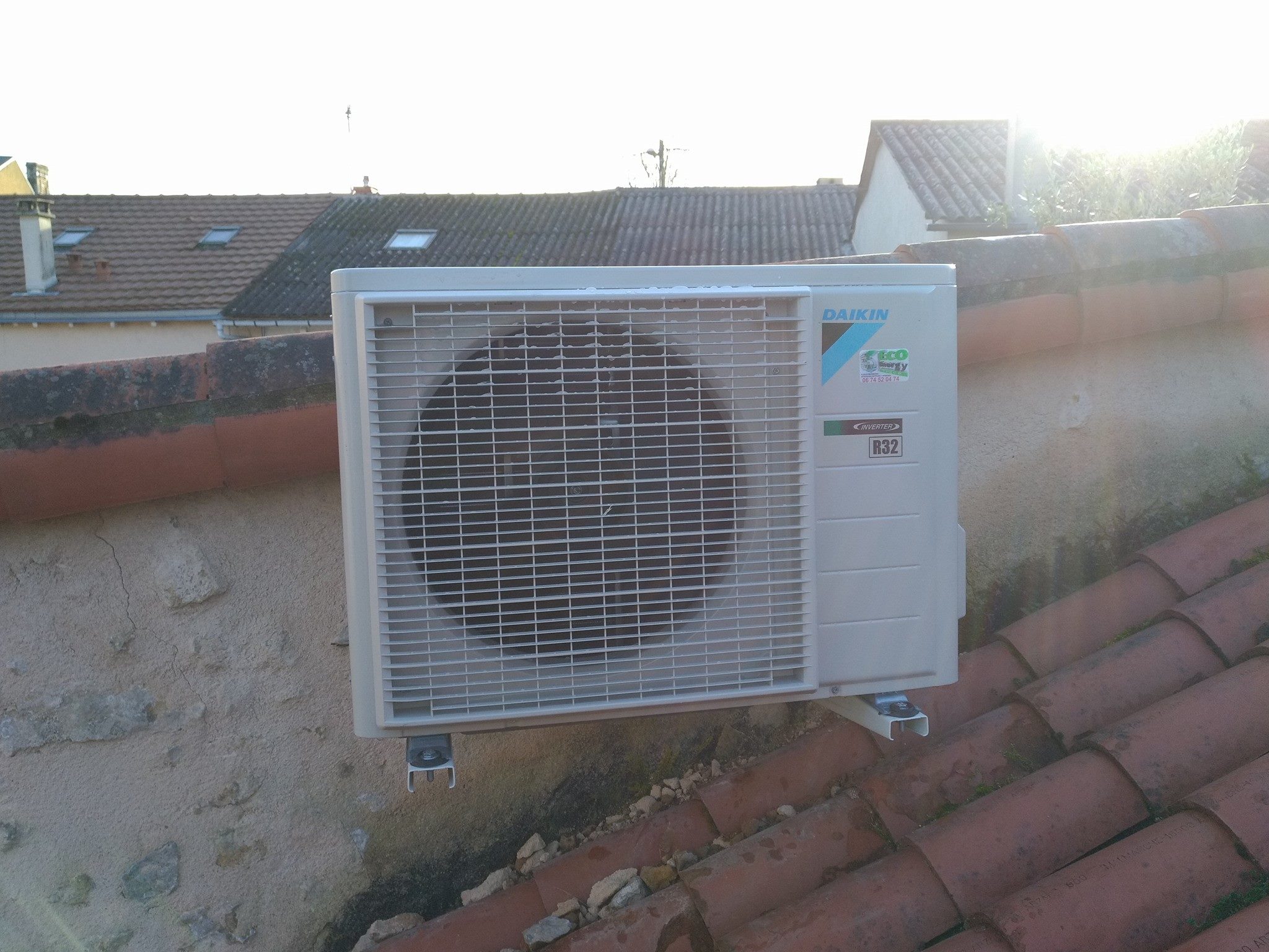 climatisation réversible air air daikin avec gaz R32