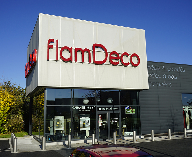 FlamDéco, vente et installation de cheminées, inserts et poêles, à bois, granulés et gaz, à LAVAL, en Mayenne et limitrophe