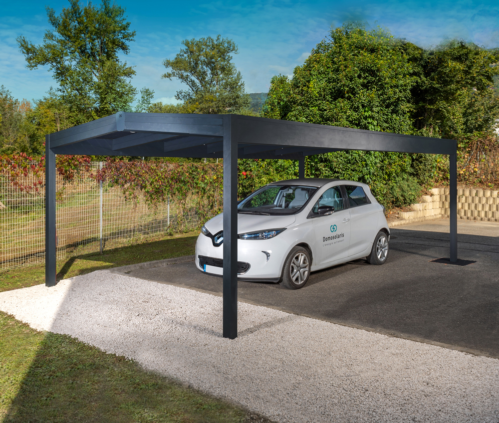 Abri solaire aluminium : Produire votre propre électricité avec des abris solaires esthétiques et pratiques,  à usage de carport, ombrière ou pergola