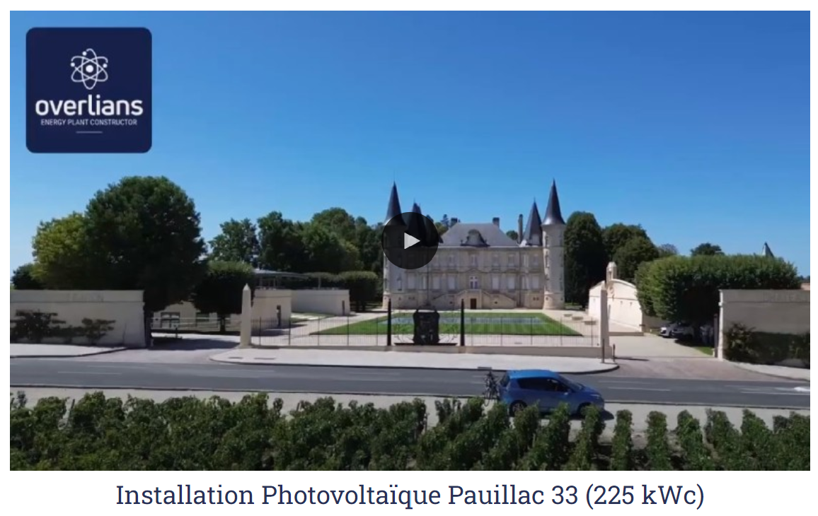 Centrale PV - Grand Cru Pauillac (33) - 225 kWc
