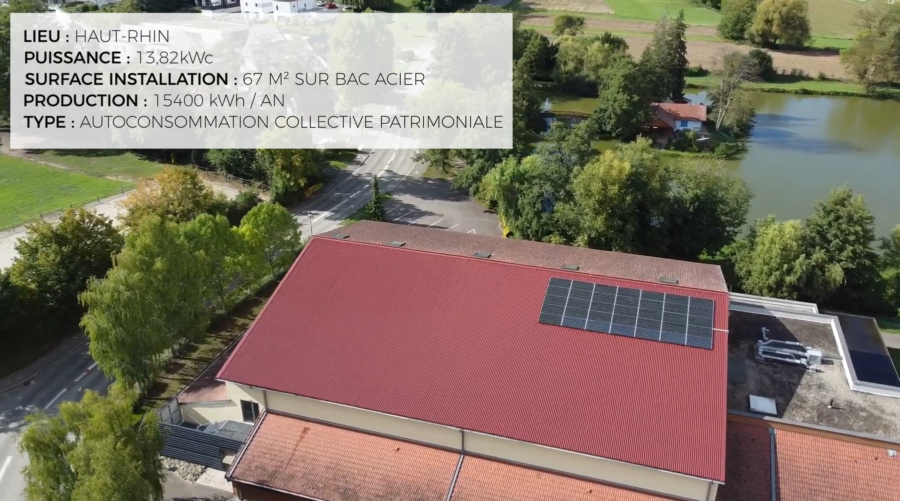 13,5 kWc sur Solabac - Opération d'Autoconsommation Collective