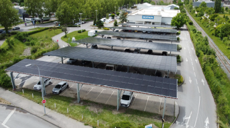 Ombrière photovoltaïque Thalès