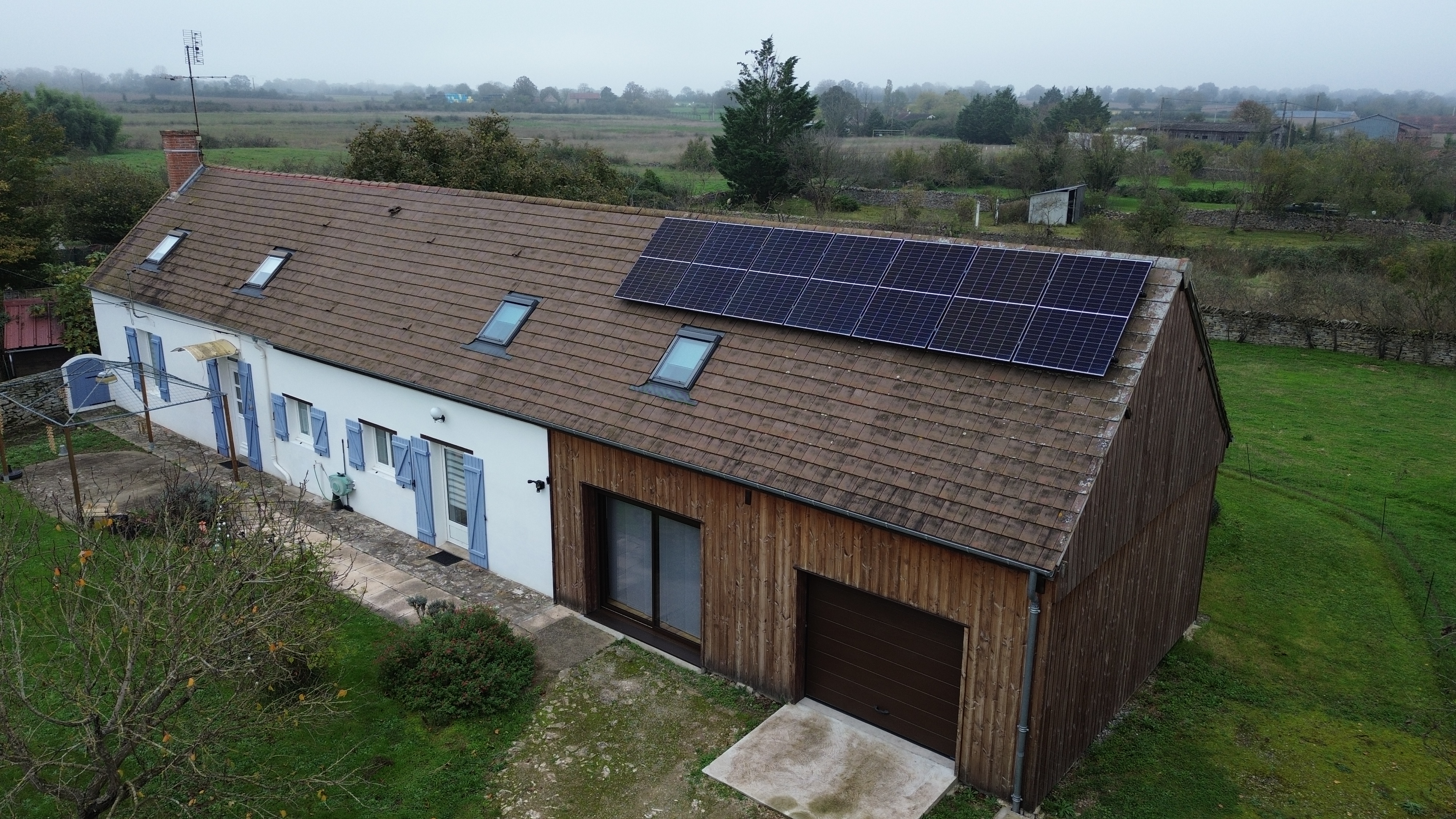 Installation 3kWc en surimposition