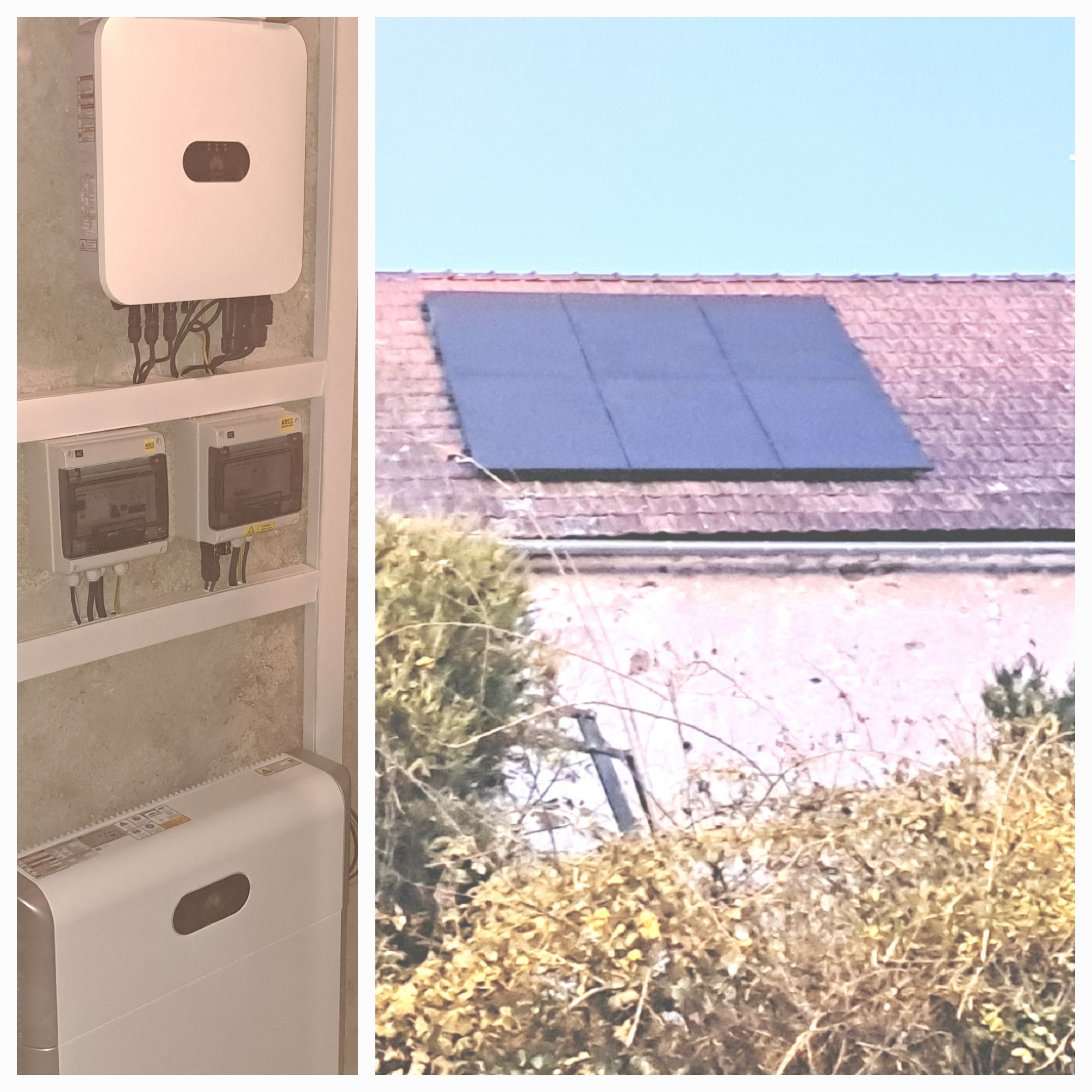 centrale photovoltaïque de 3KWc associé à une batterie de 5KWh