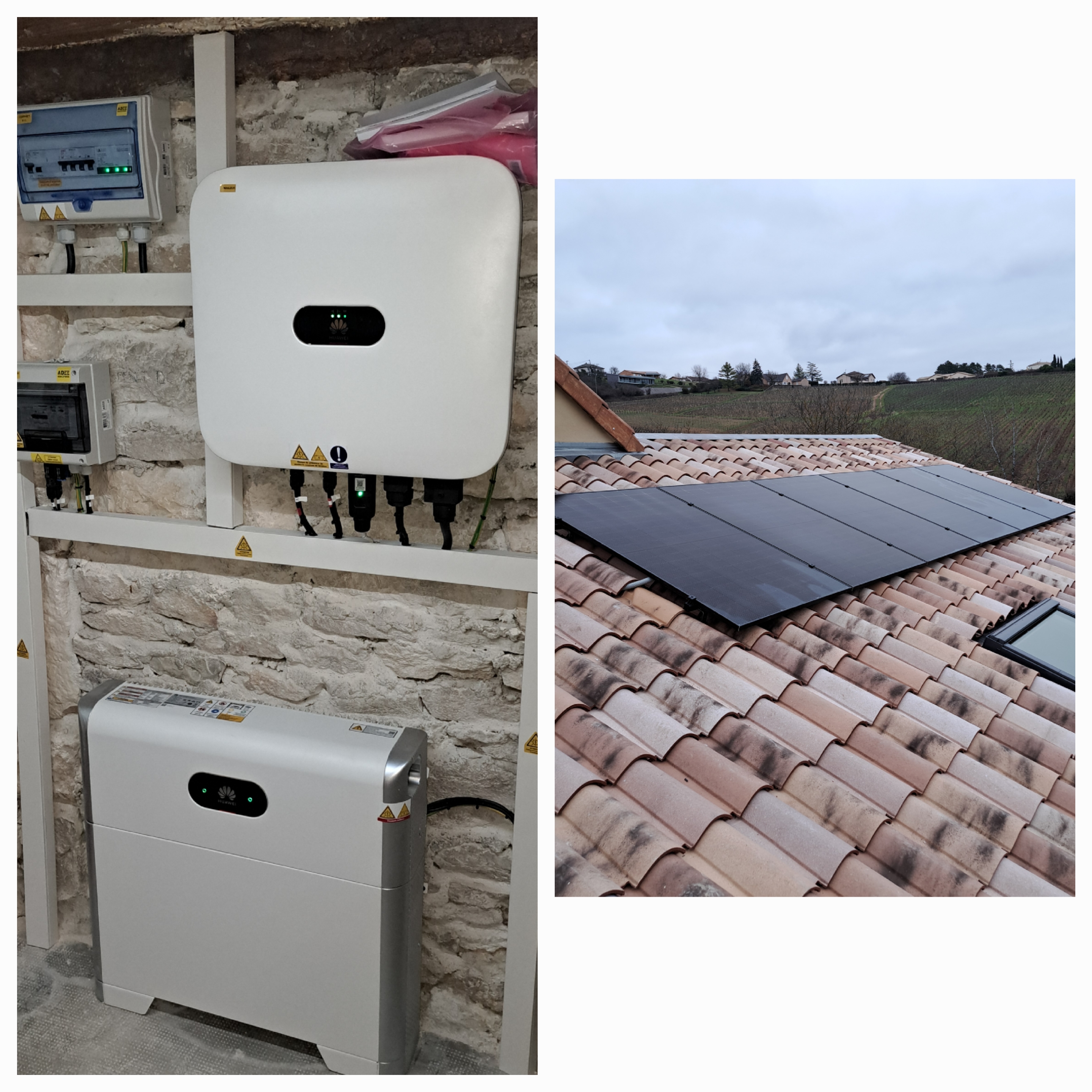 centrale photovoltaïque de 3KWc associé à une batterie de 5KWh