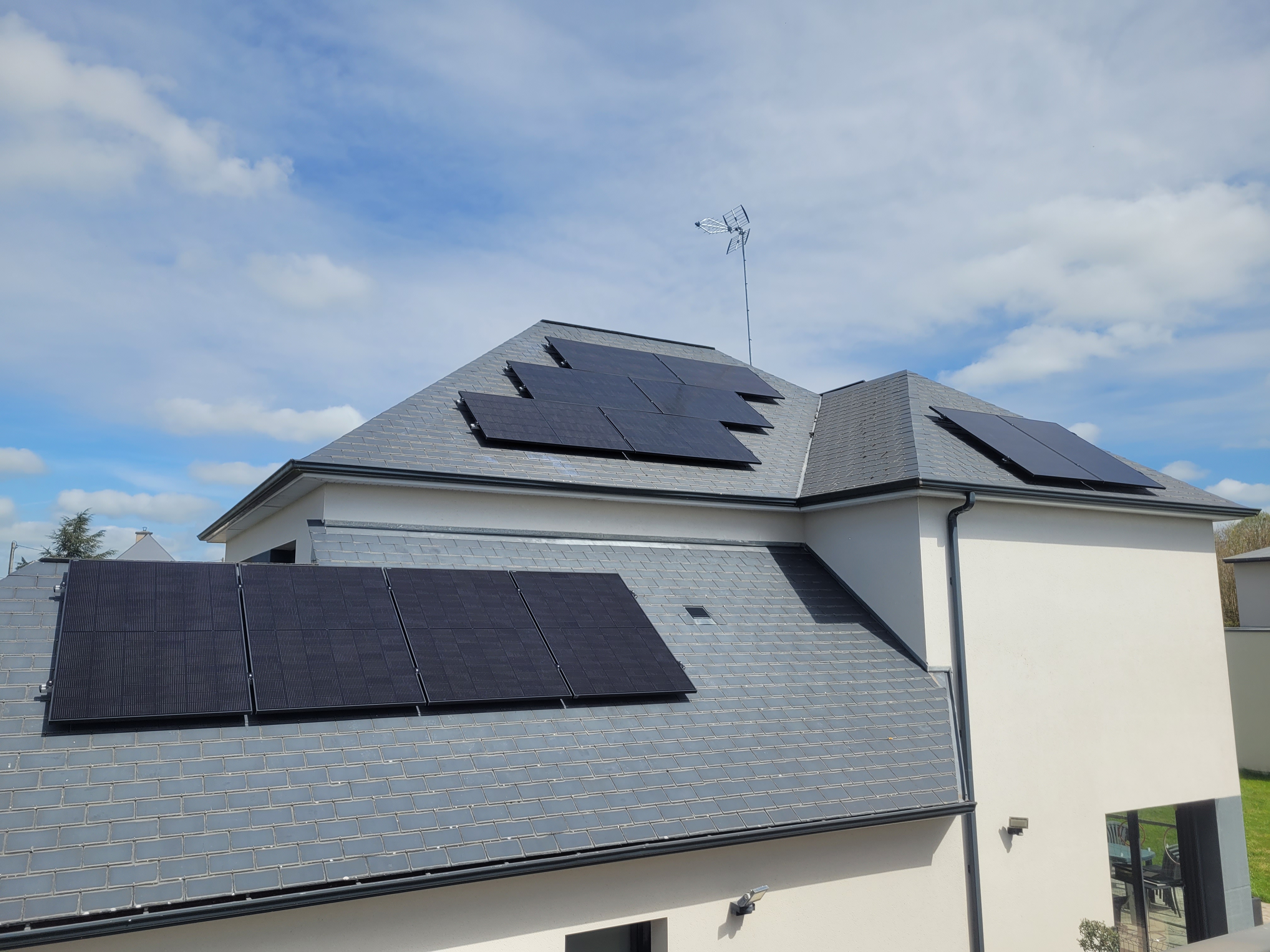 Installation 7,65kWc avec autoconsommation et stockage virtuel à Argentré du Plessis (35)