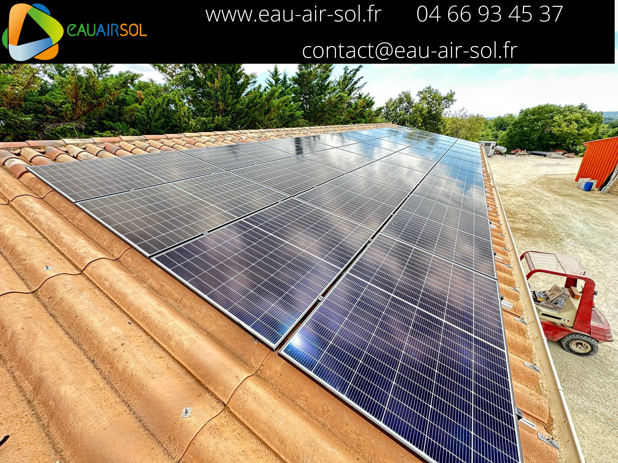 Panneaux photovoltaïques en autoconsommation EAU AIR SOL