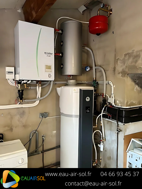 Pompe à chaleur Air/Eau et ballon thermodynamique EAU AIR SOL