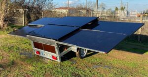 remorque solaire mobile en production d'énérgie