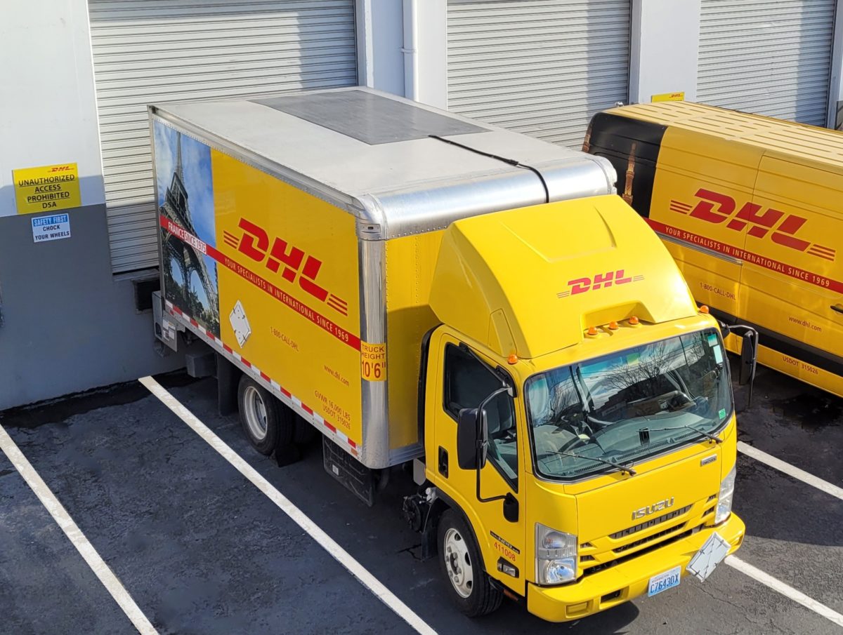 dhl solar panels