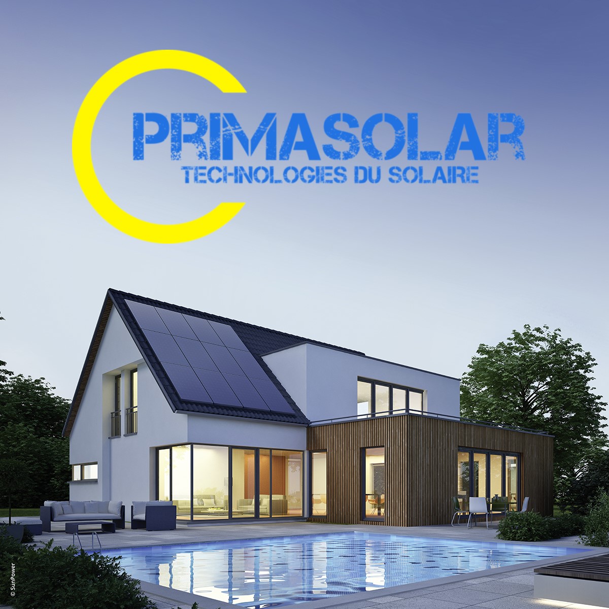 modern house with pool marque primasolar