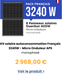 kit solaire pack francais