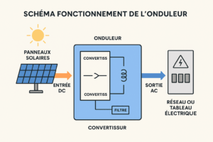 schéma fonctionnement onduleur