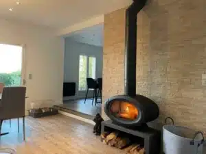 poele a bois contemporain
