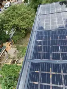 pergola solaire vue du haut de chez solar structure