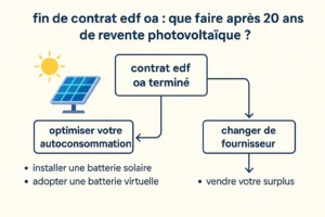 Fin contrat edf oa photovoltaique après 20 ans