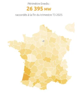 raccordement photovoltaique par département