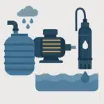 pompe récuperation eau de pluie moteur habitat