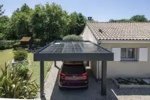 carport solaire en aluminium