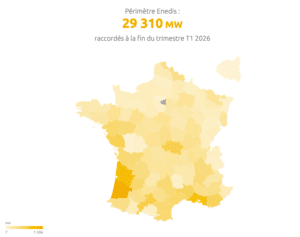 les départements avec le plus de photovoltaique installé